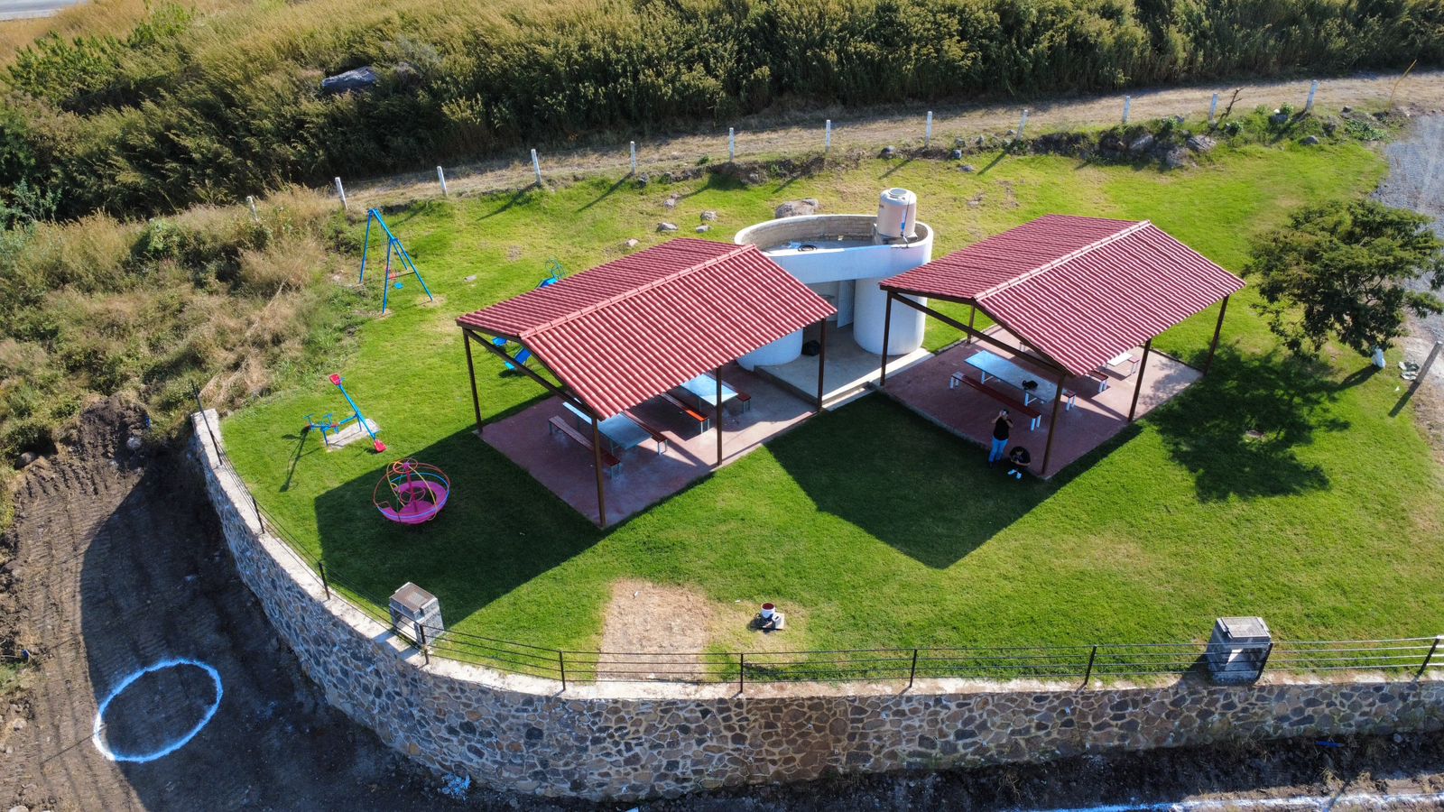 Vista aérea de terreno en venta